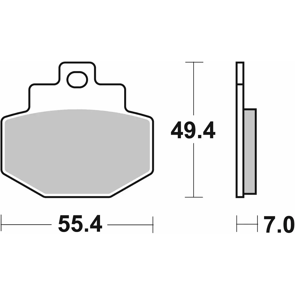 Pastilhas de Travão Vespa GTS 166HF - SBS