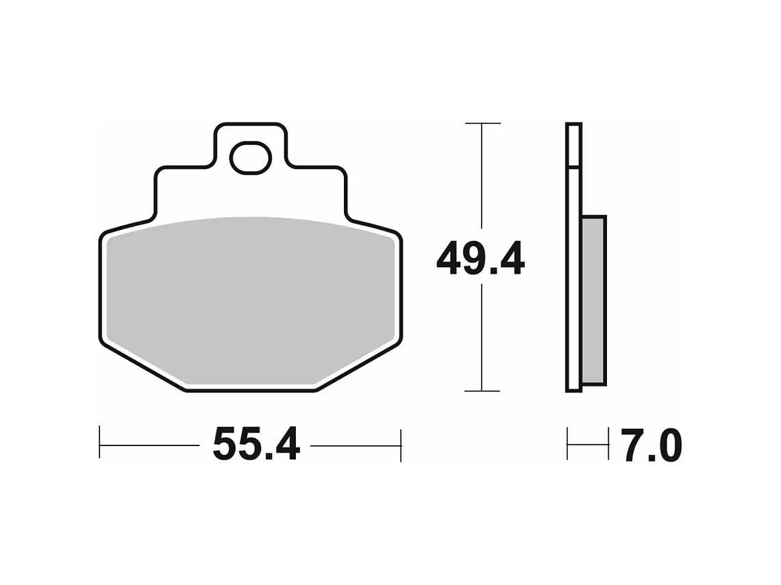 Pastilhas de Travão Vespa GTS 166HF - SBS 2
