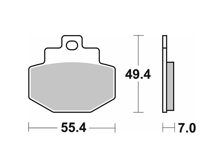 Pastilhas de Travão Vespa GTS 166HF - SBS 2