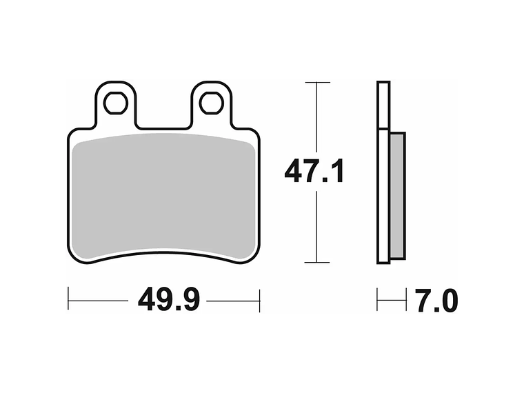 Pastilhas de Travão 167HF - SBS 2