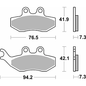 Pastilhas de Travão 168HF - SBS