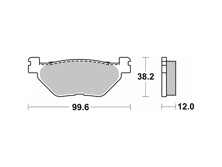 Pastilhas de Travão T-Max 530 169HF - SBS 2