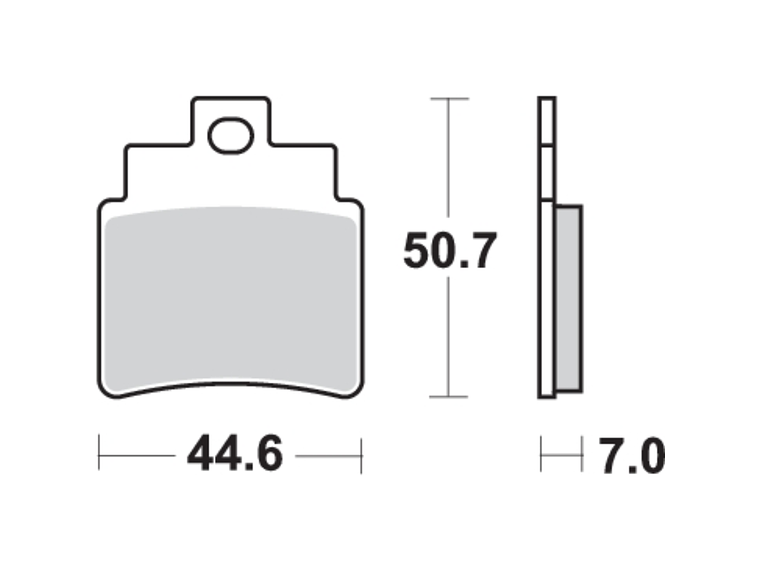 Pastilhas de Travão Sym GTS 300 171HF - SBS 2