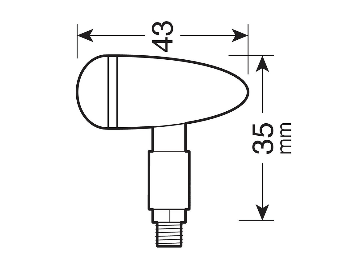 Piscas LED Drop (Preto) - Lampa 3