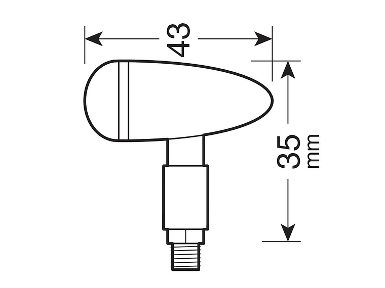 Piscas LED Drop (Preto) - Lampa 3