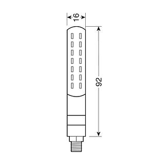 Piscas LED Line SQ (Frente) - Lampa