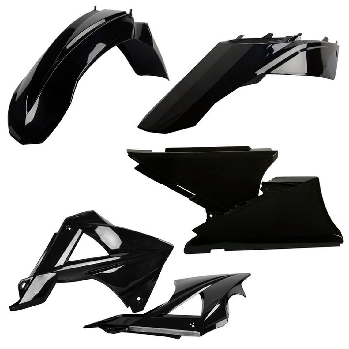 Kit Plásticos Gas Gas EC125/EC-E125/EC200/EC-E200/EC250/EC-E250/EC300/EC-E300/EC450/EC-E450 (Preto) 2010 1