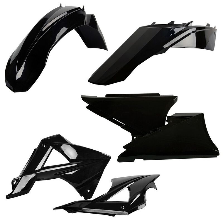 Kit Plásticos Gas Gas EC125/EC-E125/EC200/EC-E200/EC250/EC-E250/EC300/EC-E300/EC450/EC-E450 (Preto) 2010 1