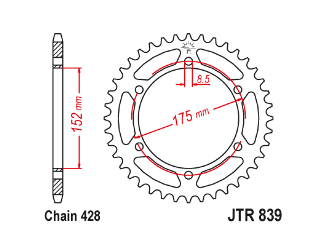 Cremalheira Yamaha DTR 125  2