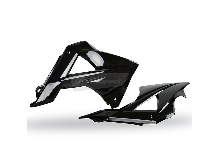 Tampas de Radiador Gas Gas EC125/EC-E125/EC200/EC-E200/EC250/EC-E250/EC300/EC-E300/EC450/EC-E450 (Preto) 10-11 1