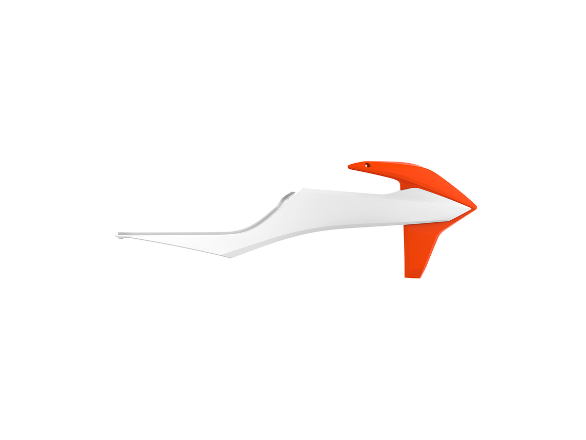 Tampas de Radiador KTM EXC/EXCF/XCW/XCFW (Laranja e Branco) 20-21 1