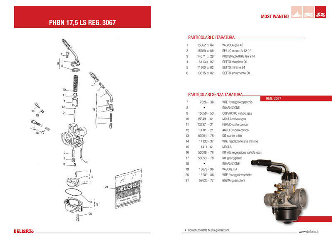 Carburador Dellorto Minarelli PHBN 17,5mm Ls Starter Manual 2