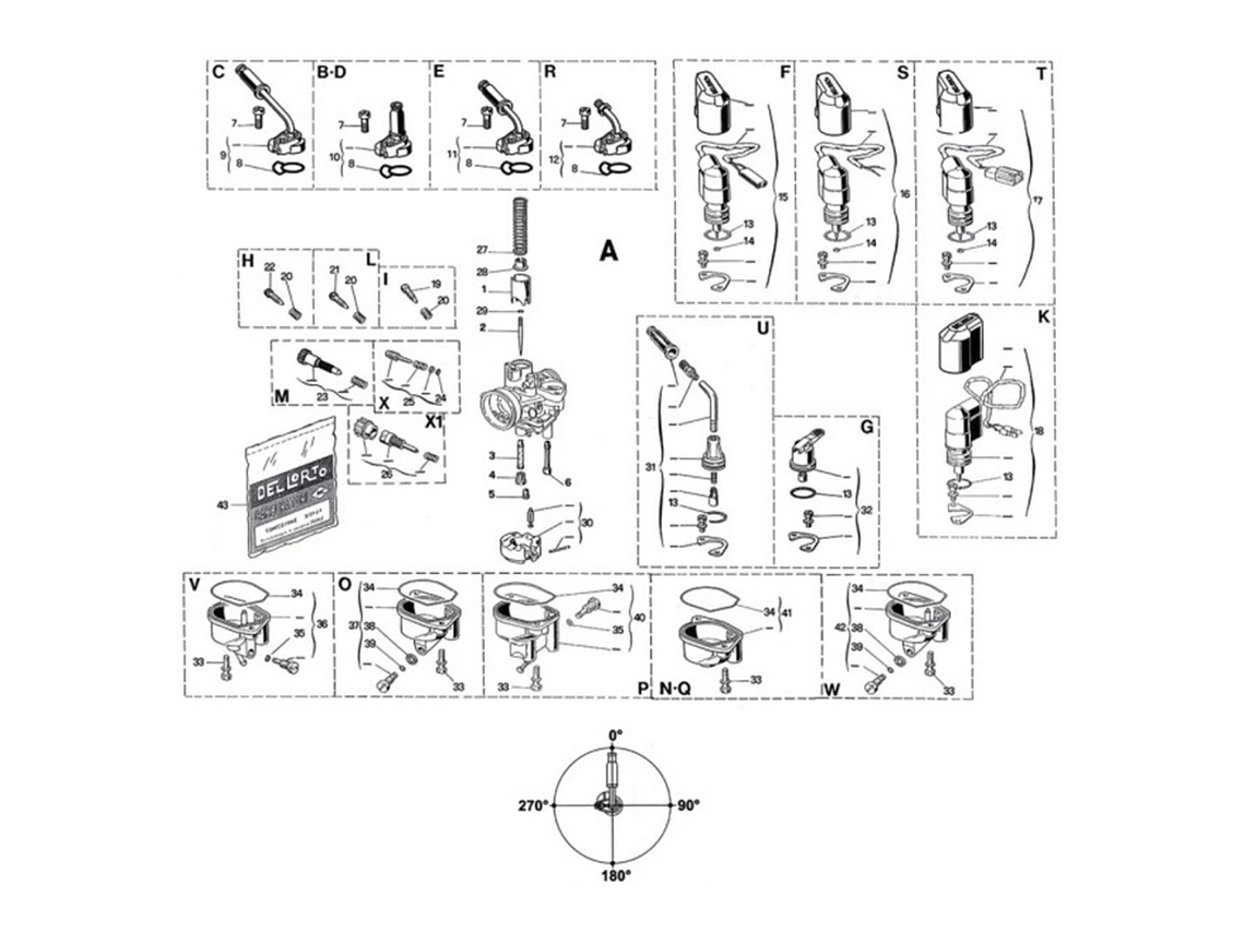 Carburador Dellorto 17,5 PHVA  3