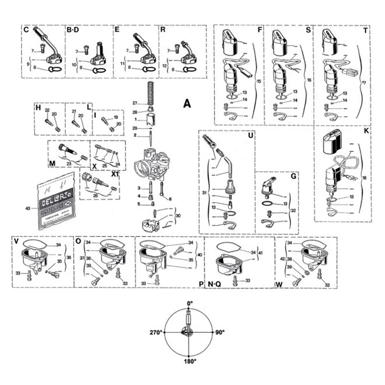 Carburador Dellorto 17,5 PHVA  3