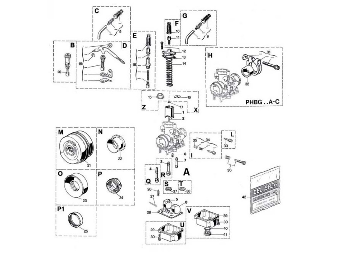 Carburador Dellorto PHBG 21  3