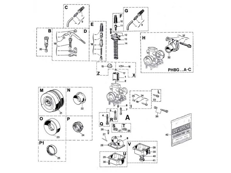 Carburador Dellorto PHBG 21  3