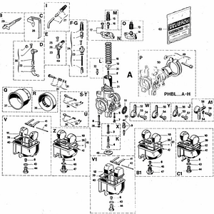 Carburador Dellorto PHBL 26 BS 