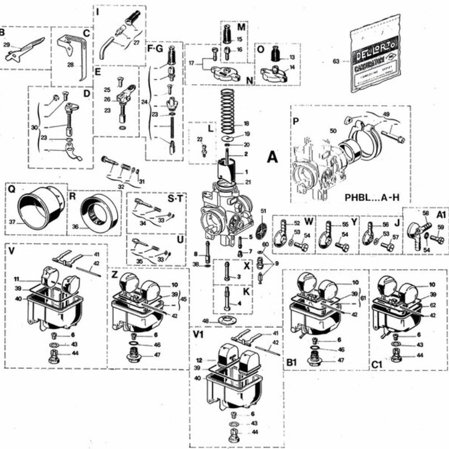 Carburador Dellorto PHBL 26 BS  2