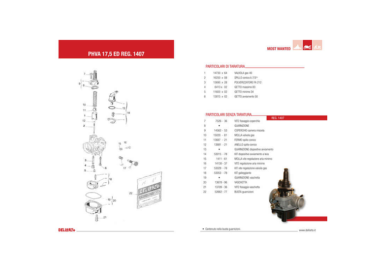 Carburador Dellorto PHVA Ø17,5mm AM6 - Starter Manual  3