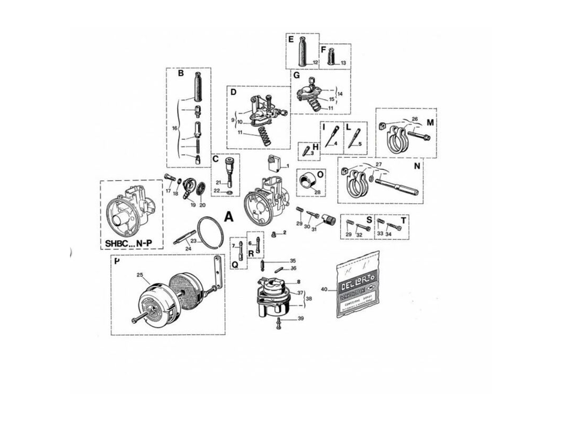 Carburador Dellorto SHBC 19,19  2