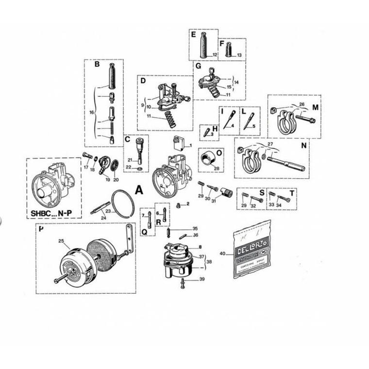 Carburador Dellorto SHBC 19,19  2
