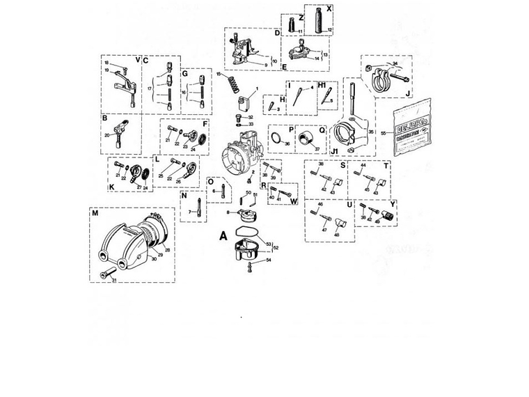 Carburador Dellorto SHBC 19,19E  3