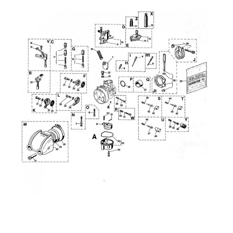 Carburador Dellorto SHBC 19,19E  3