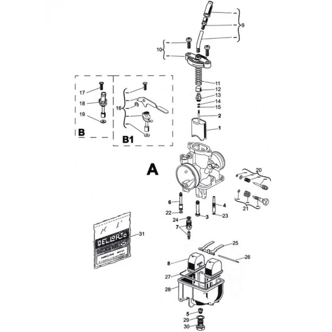 Carburador Dellorto VHST 28 3