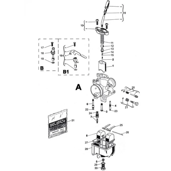 Carburador Dellorto VHST 28 3