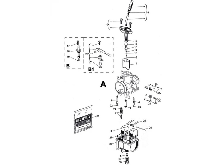 Carburador Dellorto VHST 28 3