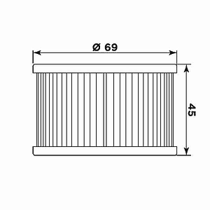 Filtro Óleo MIW Honda H1005 