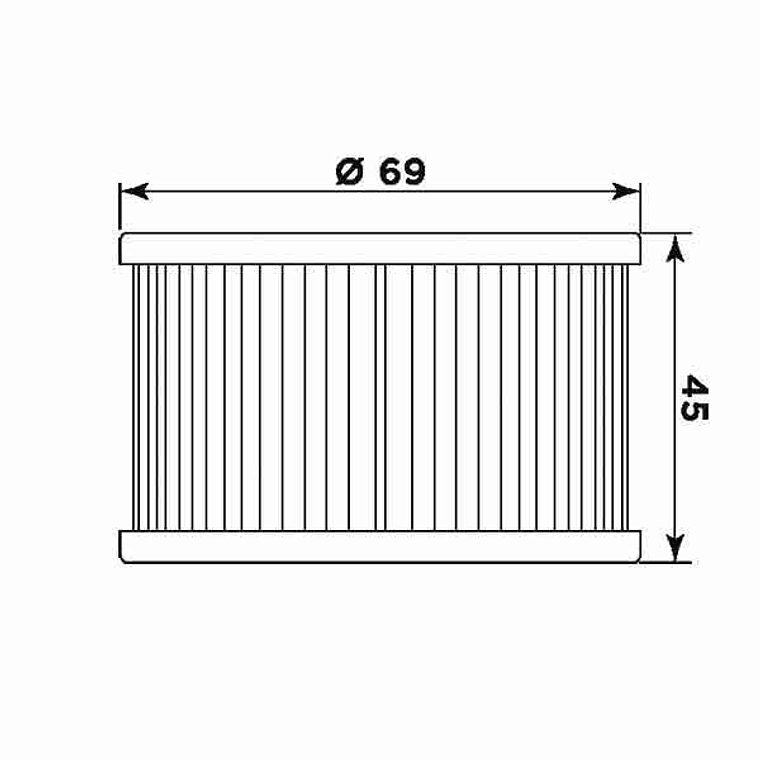 Filtro Óleo MIW Honda H1005  2