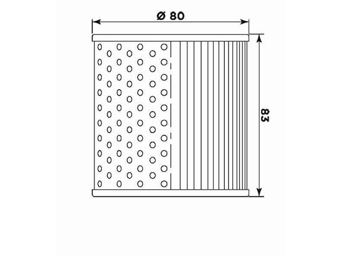 Filtro Óleo MIW Kawasaki K2001  2