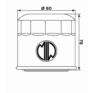 Filtro Óleo MIW Suzuki S3007 