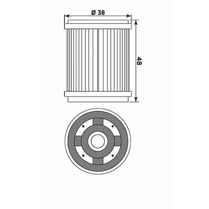 Filtro Óleo MIW Yamaha Y4006  2