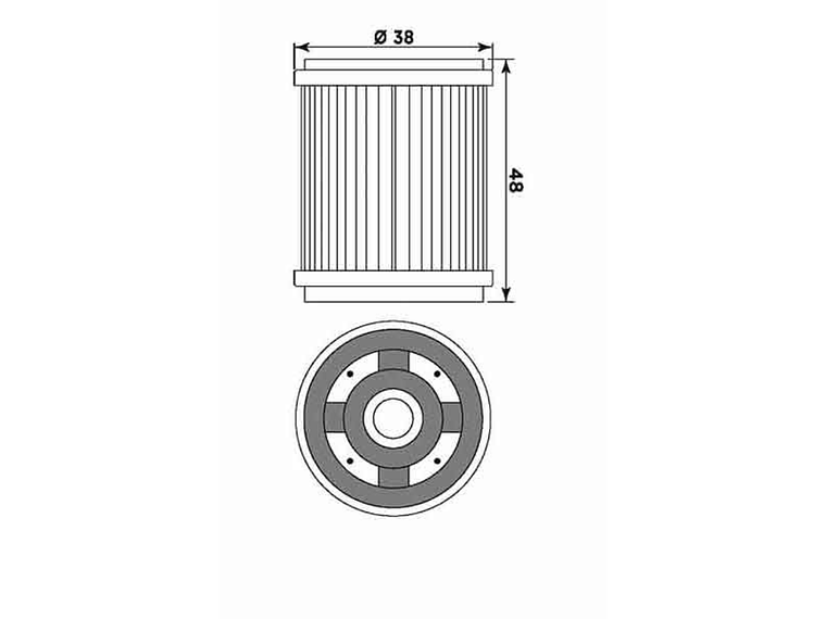 Filtro Óleo MIW Yamaha Y4006  2