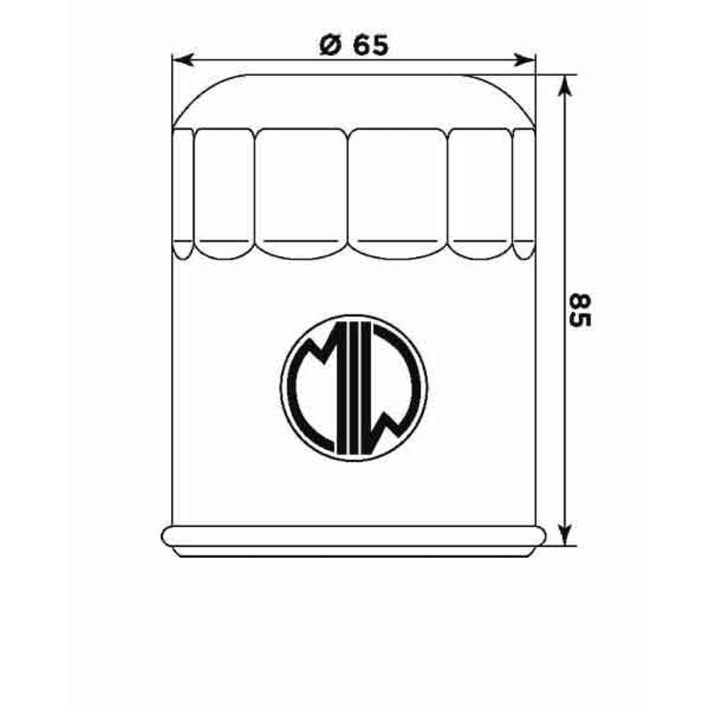 Filtro Óleo MIW Yamaha Y4019 