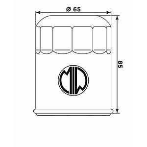 Filtro Óleo MIW Yamaha Y4019 