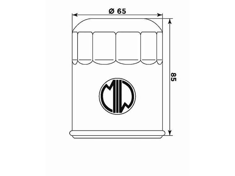 Filtro Óleo MIW Yamaha Y4019  2