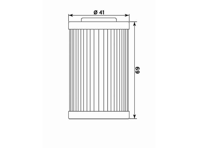 Filtro Óleo MIW KTM KT8001  2