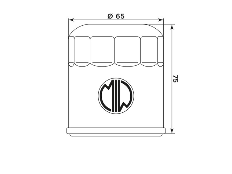 Filtro Óleo MIW KTM KT8005  2