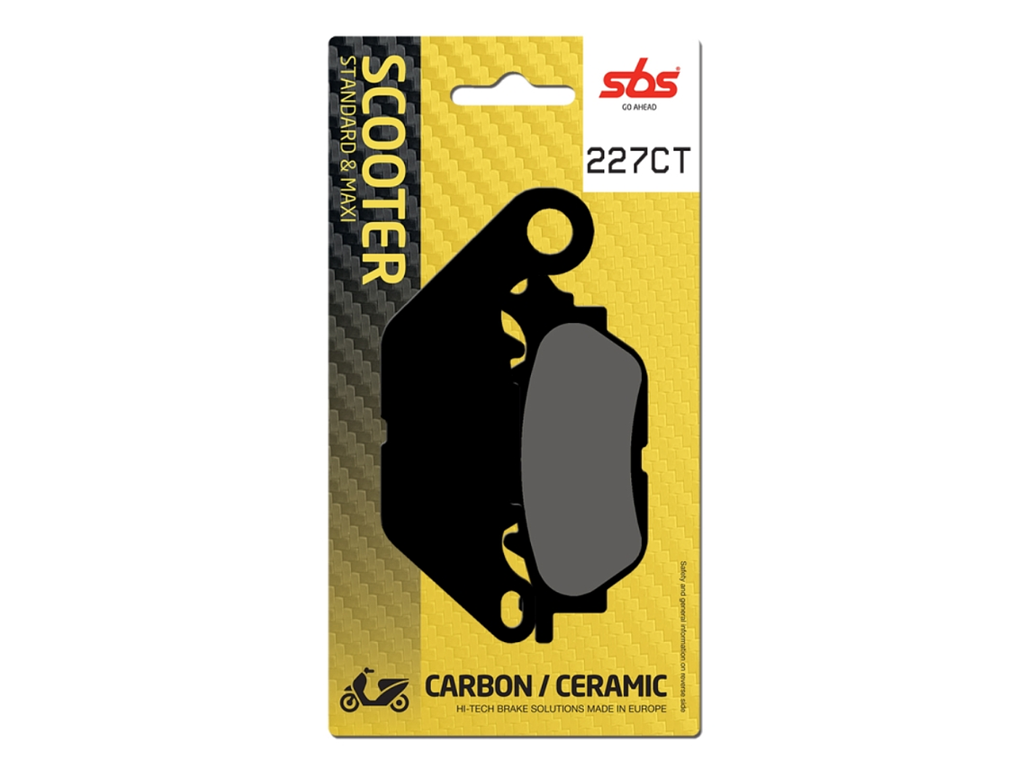 Pastilhas de Travão 227CT Yamaha N-Max - SBS 1