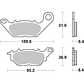 Pastilhas de Travão 227CT Yamaha N-Max - SBS - vignette 2