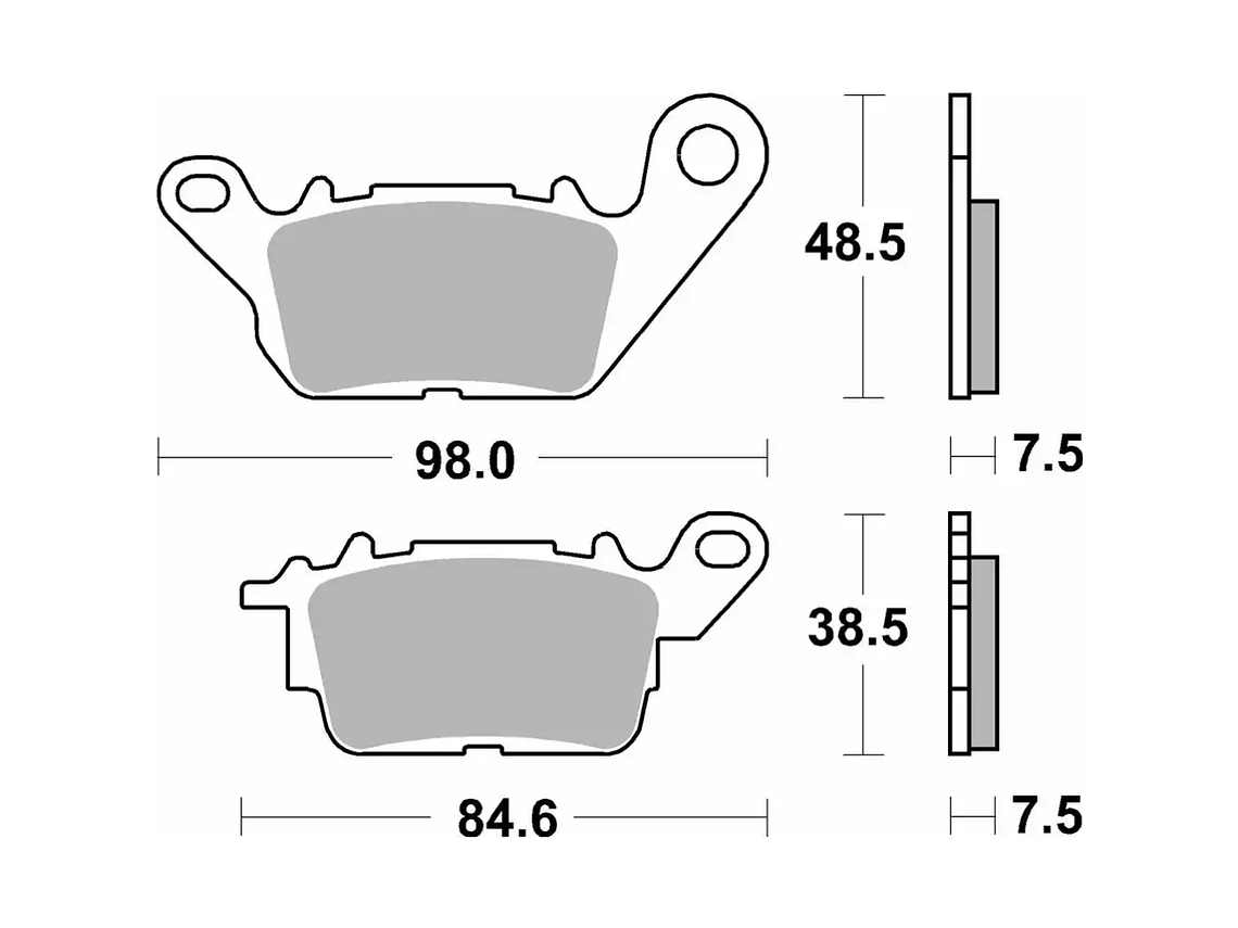 Pastilhas de Travão N-Max 125/155 226CT - SBS 2