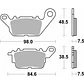 Pastilhas de Travão Frente Yamaha N-MAX 125 (2015-2024) 226CT - SBS - vignette 2