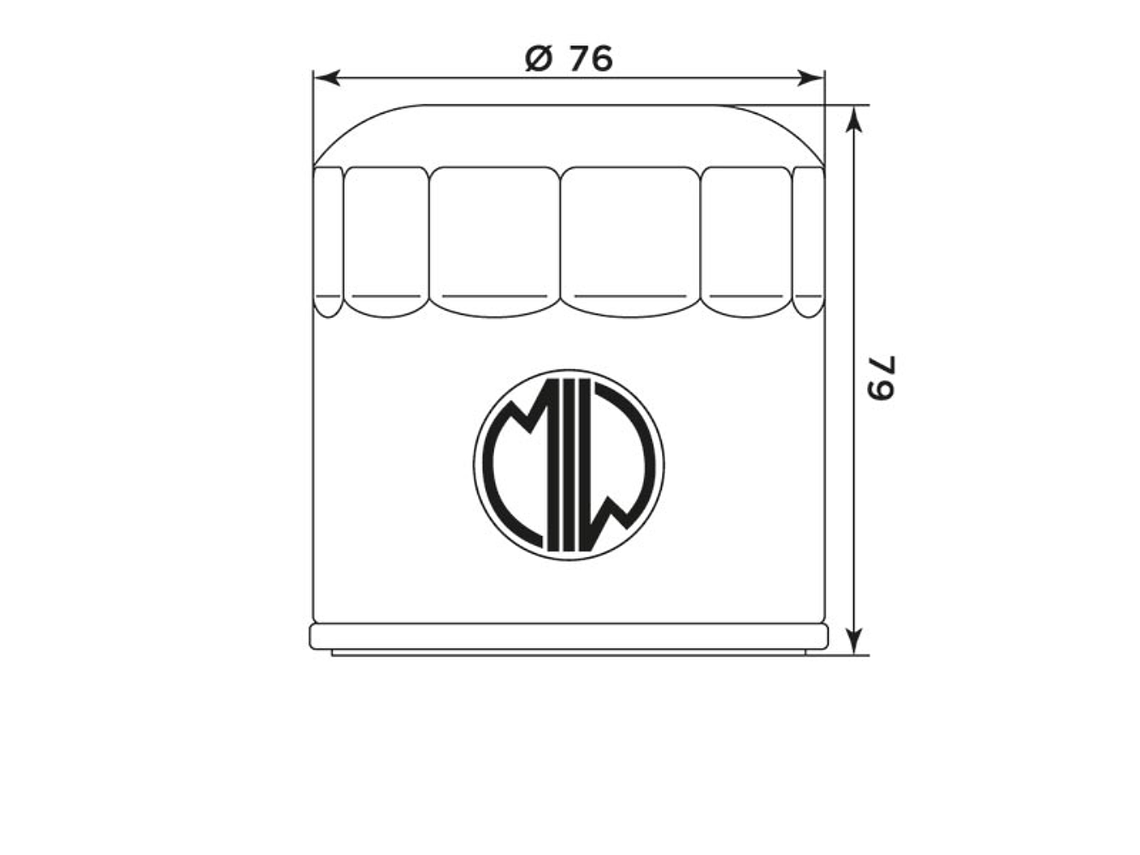 Filtro Óleo MIW BMW B9002  2