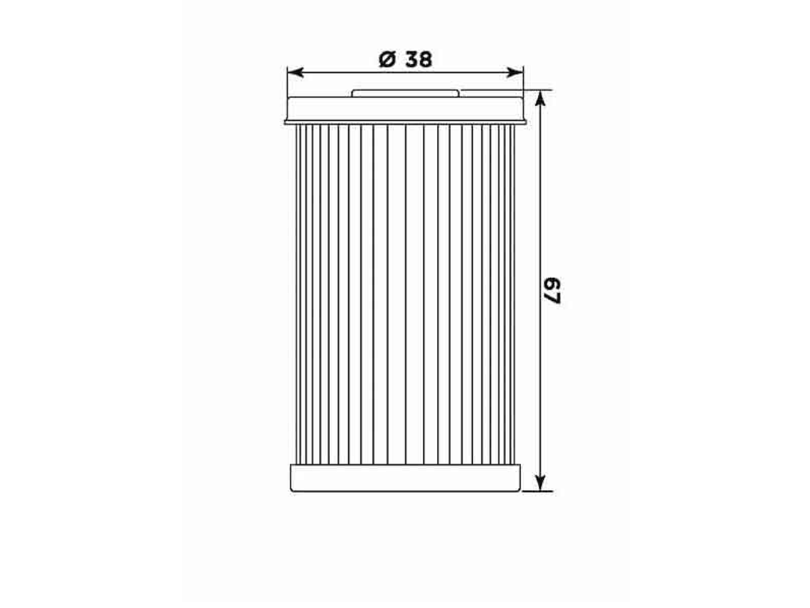 Filtro Óleo MIW Daelim 125 DA16003  2