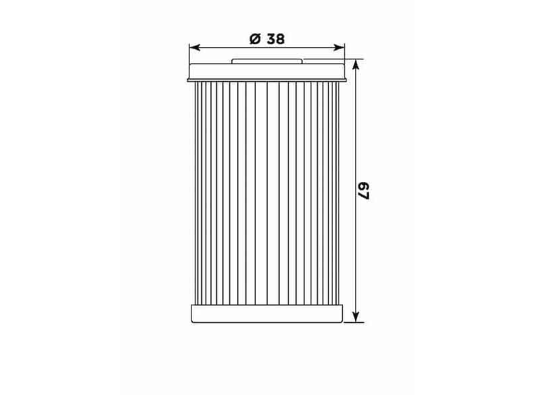 Filtro Óleo MIW Daelim 125 DA16003  2