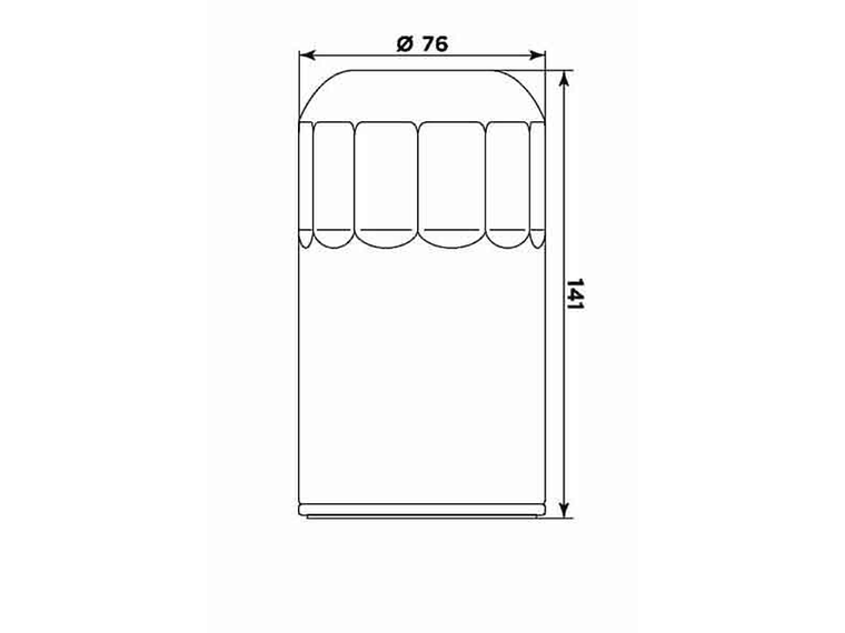 Filtro Óleo MIW Harley HD17003  2