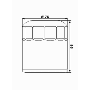 Filtro Óleo MIW Harley HD17001 